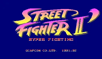 Street Fighter II' Turbo - Hyper Fighting (Japan 921209) screen shot title